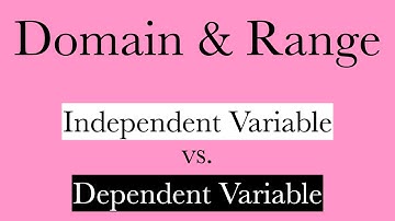 Domain and Range of a Function