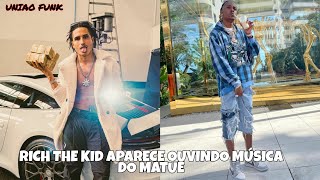 Rapper Americano Rich the Kid aparece escutando música nova do Matue 👏🏻😳 #Shorts