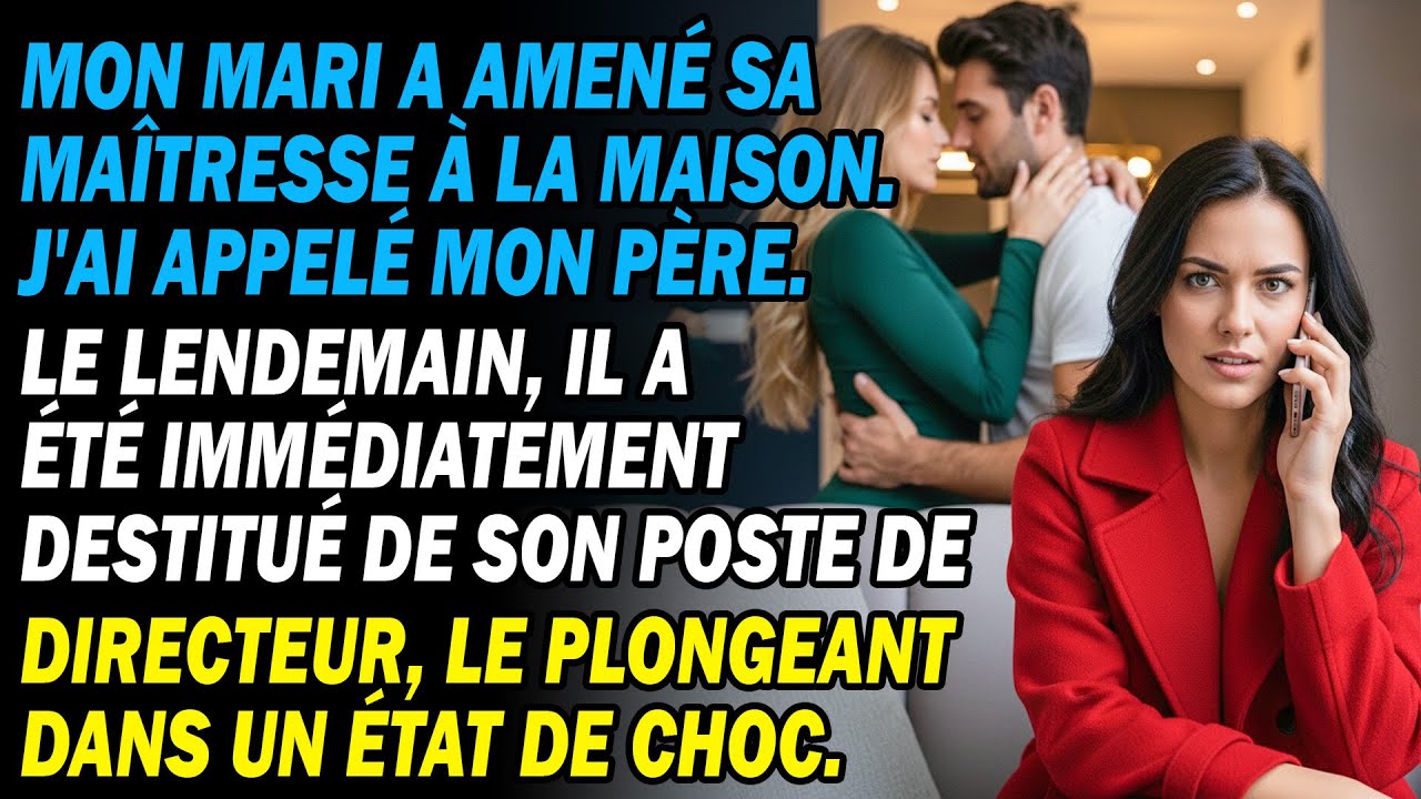 Mon Mari A Ramené Sa Maîtresse À La Maison Alors Que J'étais Là. Un Coup De Fil... A Détruit Sa Vie.