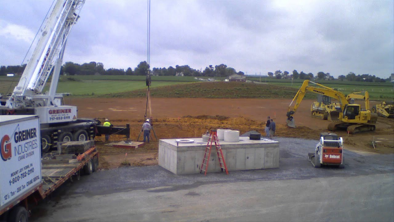 Time Elapse - Installation of Holding Tank for The Junction Center