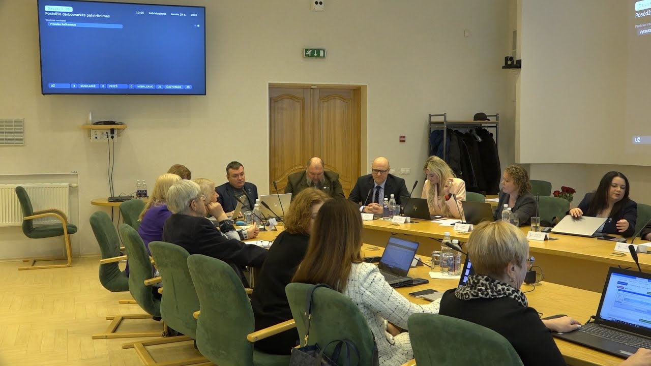 Первое заседание Висагинского совета в 2026 году: 16 вопросов, самые острые - питание и спорт