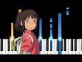 One summers day  spirited away  easy piano tutorial