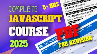 JavaScript Full Course for Beginners to Advanced (2025)