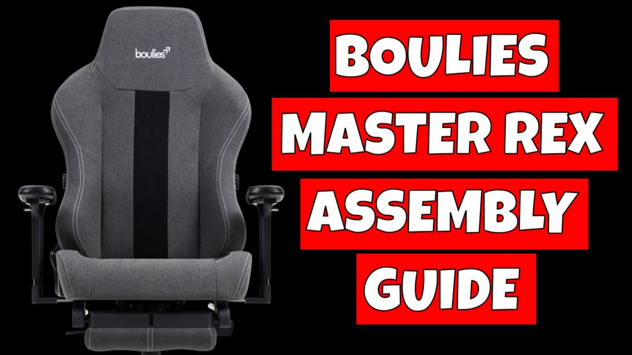Как собрать игровое кресло Boulies Master Rex