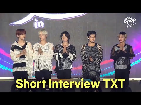 TXT Short Interview 2021 K POP in Suncheon 순천케이팝콘서트 TOMORROW X TOGETHER <strong>투모로우</strong> 바이 투게더