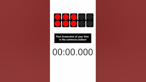 Can you beat and F1 Driver in Reflexes Test