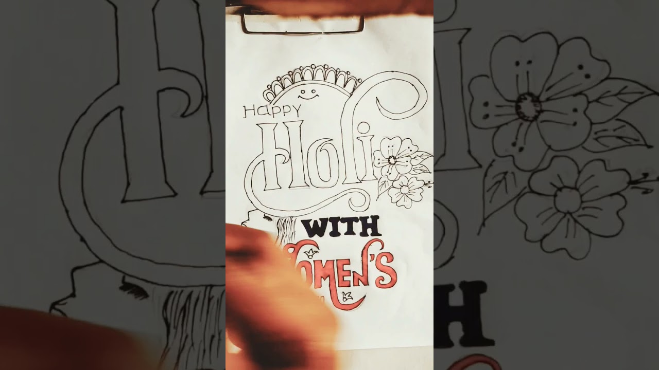 Holi draw | women's day |