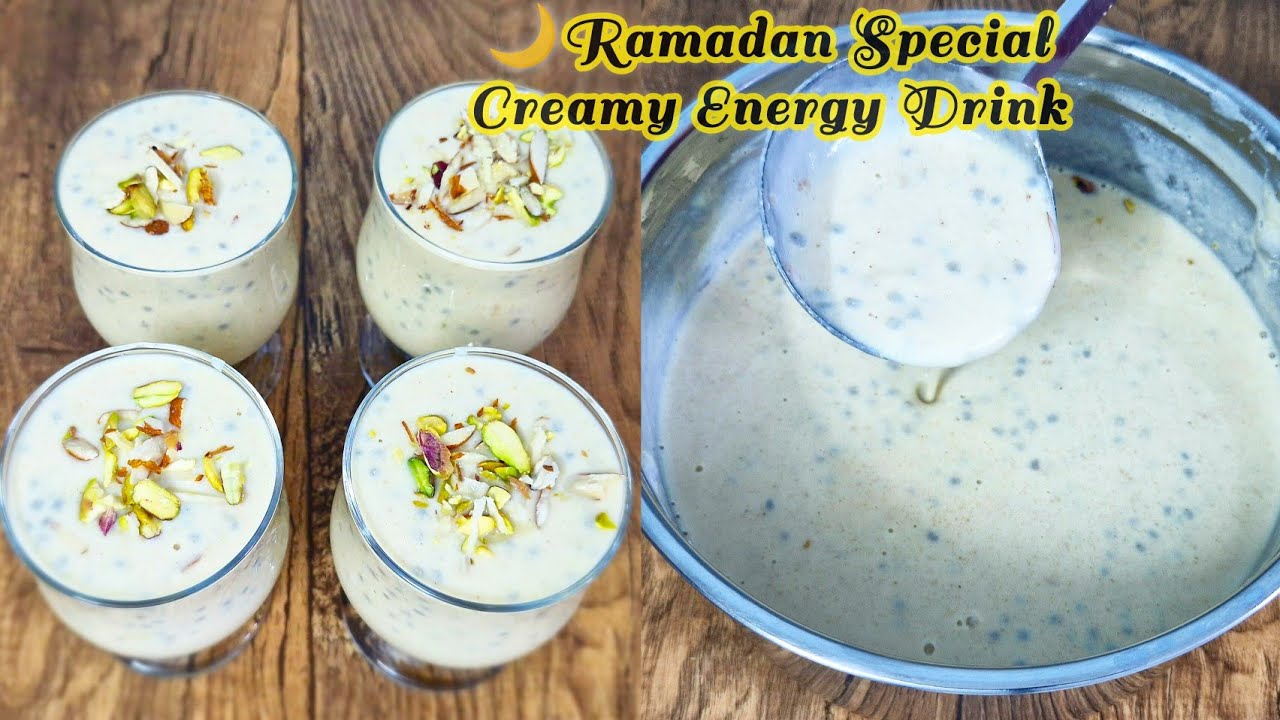 Ramadan Special Creamy Iftar Drink Recipe | Creamy Energy Drink For Iftar | Summer Drinks Recipe