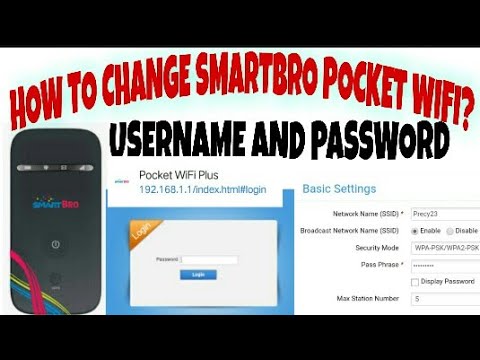 HOW TO CHANGE PASSWORD/USERNAME IN SMARTBRO POCKET WIFI || TUTORIAL