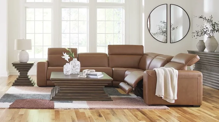 Rally-Up Caramel Power Reclining Sectional from Signature Design by Ashley