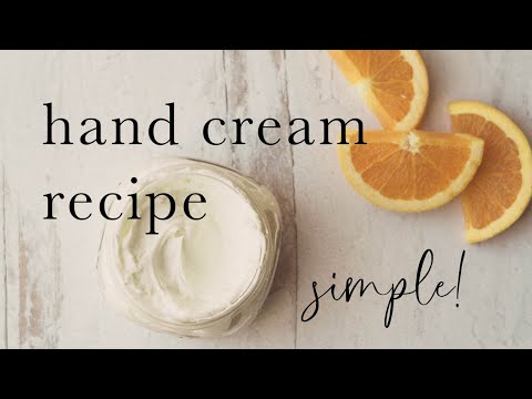 Homemade Hand Cream Recipe for Winter