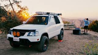Solo Camping at an Empty Campground in My Honda CR-V | Los Padres National Forest