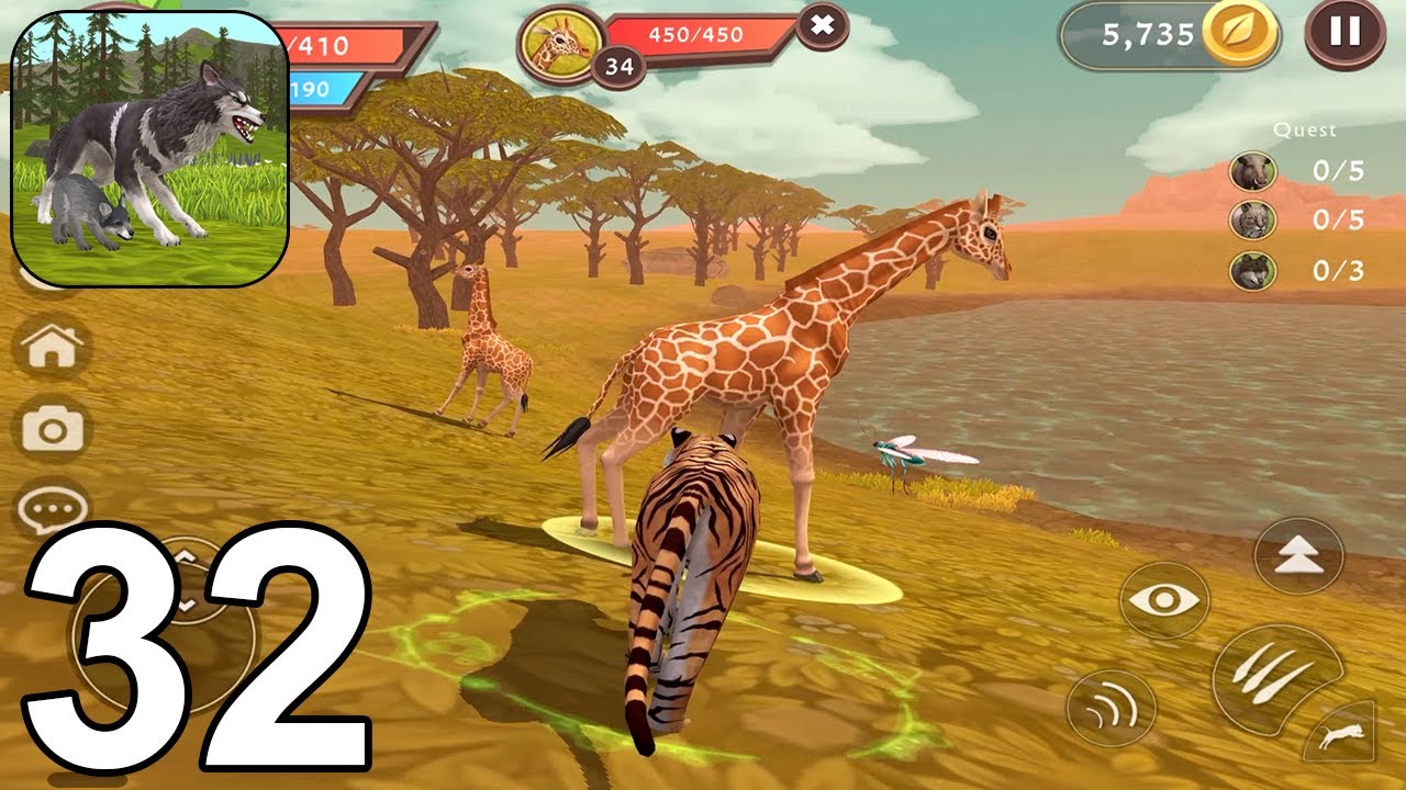 WildCraft: Animal Sim Online Gameplay - Tiger Level 35-36 - Walkthrough ...