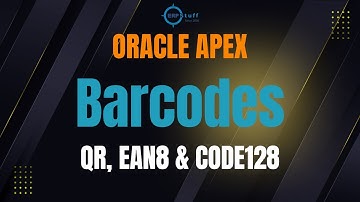 Barcode Generation in Oracle APEX | Code128, EAN8 & QR Code as PNG & SVG