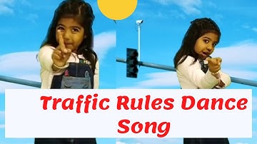 Traffic Rules Dance 💃 Song। Road Safety Awareness | Traffic Rules kid Dance