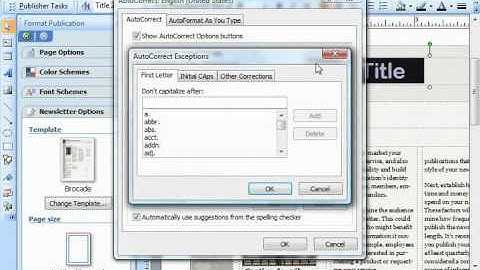 Publisher 2003 Tutorial Using AutoCorrect Microsoft Training Lesson 4.14