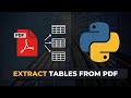 How to Extract Tables from PDF using Python