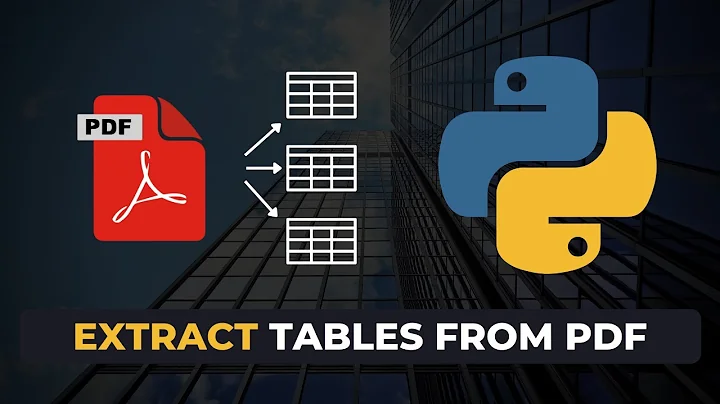 How to Extract Tables from PDF using Python