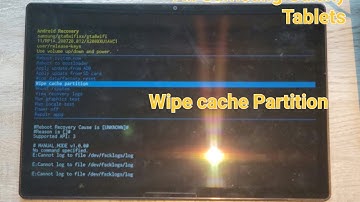 All Samsung Galaxy Tablets: how to wipe the cache Partition