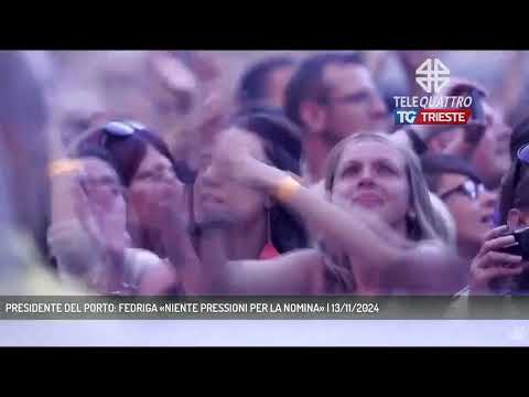 PRESIDENTE DEL PORTO: FEDRIGA «NIENTE PRESSIONI PER LA NOMINA» | 13/11/2024