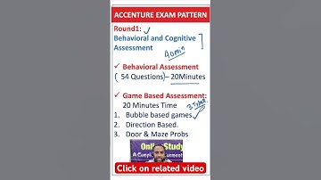 Accenture new exam pattern @OnlineStudy4u