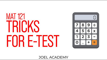MAT 121 LIKELY TEST QUESTIONS WITH SHORT TRICKS || JOEL ACADEMY