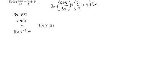 Solving Rational Equations - Problem 3