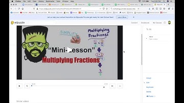 Embedding an EdPuzzle video