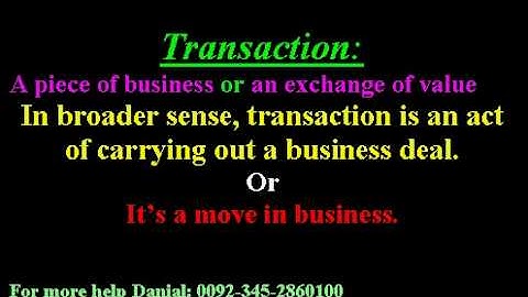 Accounting Basics Part.1 (Definition)