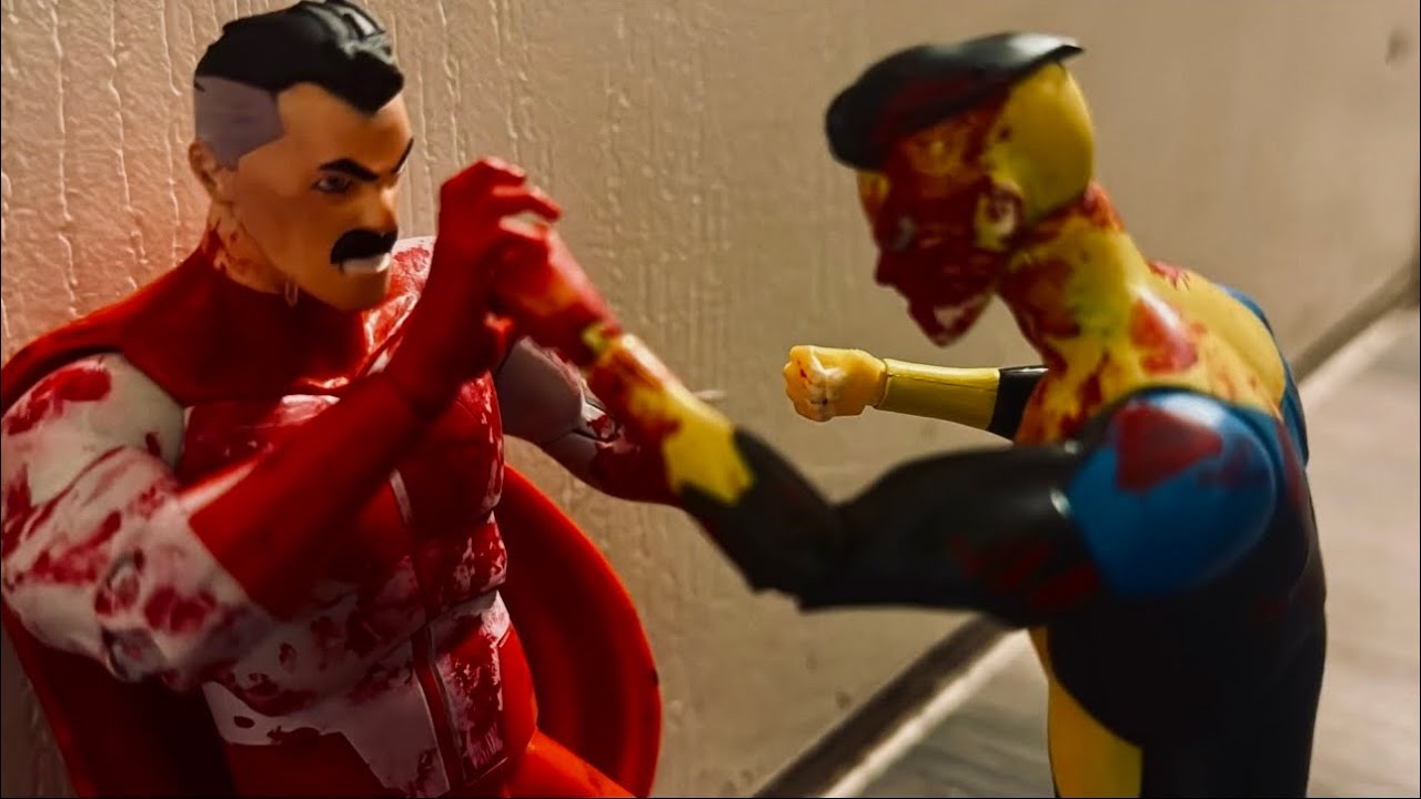 Stop Motion Invincible Omni Man VS Invincible : stop motion - YouTube