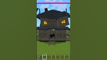 Monster House addon in Minecraft Bedrock #minecraft #monsterhouse