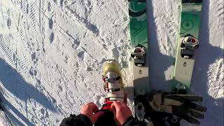 Mt. Rose 🏔️ ski tour ⛷️from the Slide Side to the Mainside with Lake Tahoe Views 1 7 23 w music 🎶