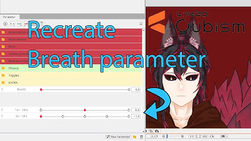 Live2D Tutorial - Simulate breath parameter with Idle Animation - more looping parts in VTuber model