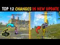 TOP 12 NEW CHANGES IN UPCOMING OB37 UPDATE - GARENA FREE FIRE