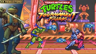 TMNT: Tournament Fighters Leo Story Mode Longplay (SNES) [4K/Remastered/60FPS]