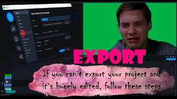 Problems with export? Movavi example solution