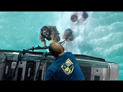 US Scary Technique to Drop & Extract Special Forces in Middle of the Sea