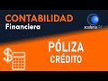 Contabilizar póliza de crédito - Curso Contabilidad - Capítulo 41