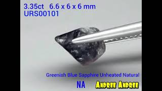 Rough Sapphire Safir Unheated Natural 0001
