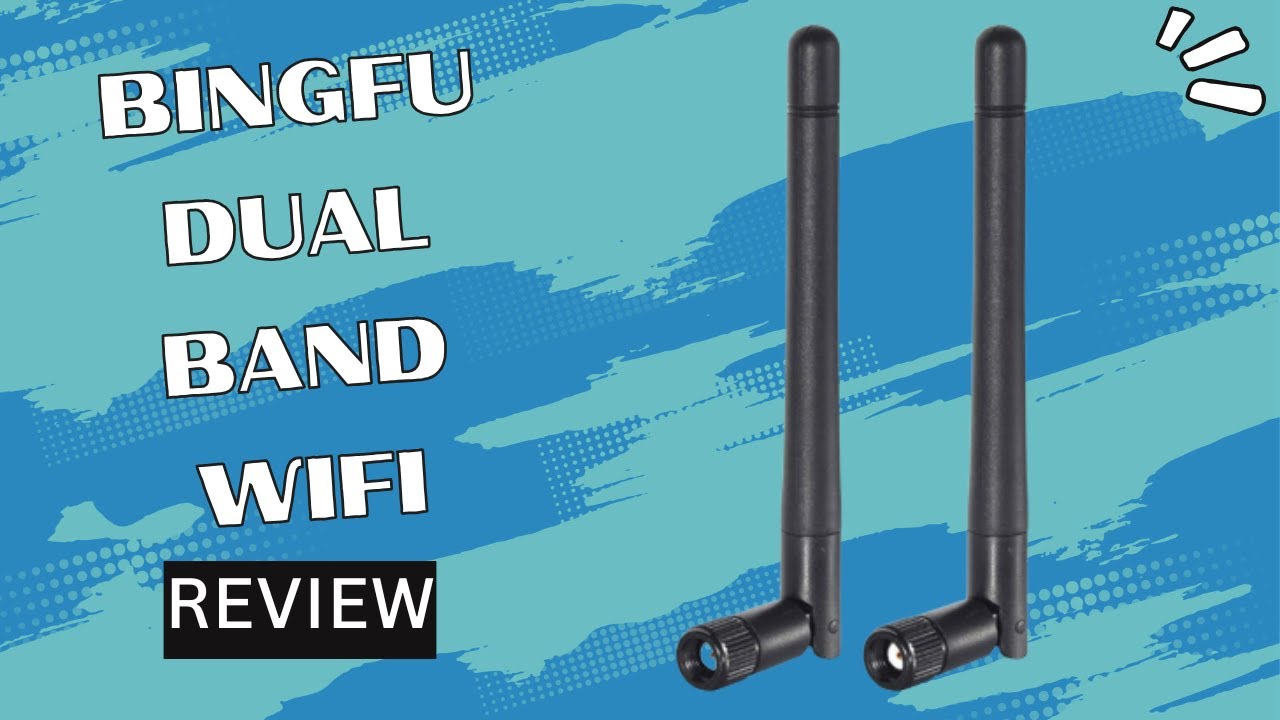 Bingfu Dual Band WiFi 2.4GHz 5GHz 5.8GHz 3dBi MIMO RP-SMA Male Antenna Review
