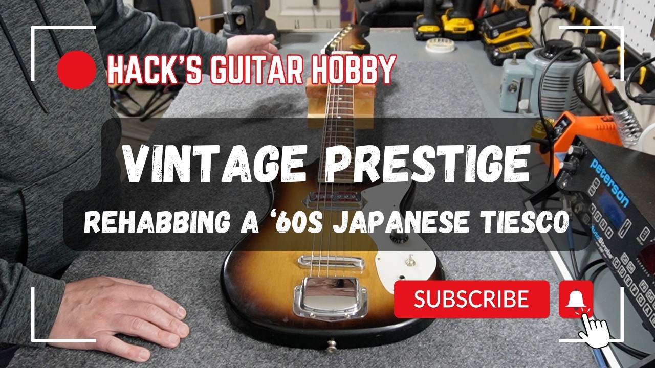 Rehabbing a Tiesco Guitar - 1960s Japanese Prestige Pawn Shop