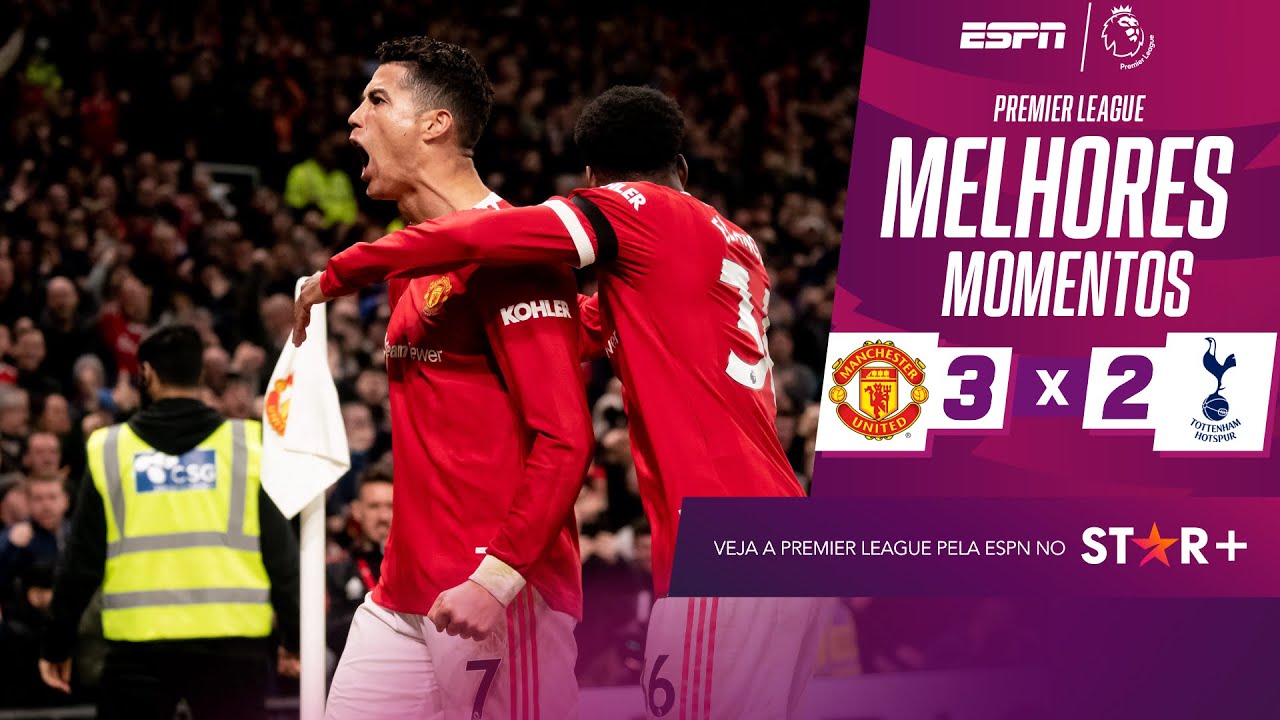 CRISTIANO RONALDO ANOTA HAT-TRICK, ALCANÇA RECORDE HISTÓRICO, E MANCHESTER UNITED VENCE O TOTTENHAM