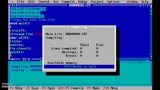 File handling practical in C++