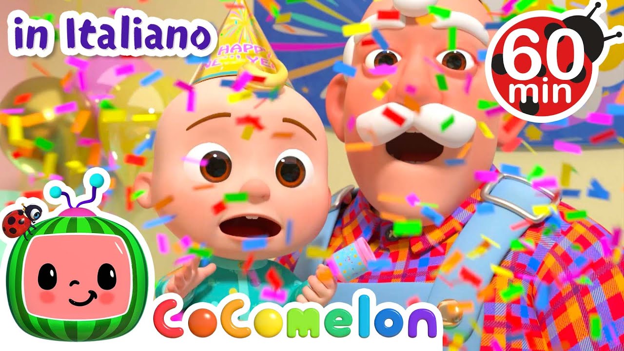 Felice anno nuovo | 🍉 COCOMELON Italiano - Canzoni per bambini