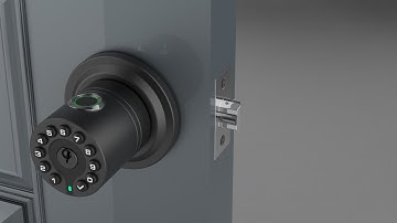 IU40 Fingerprint door knob installation