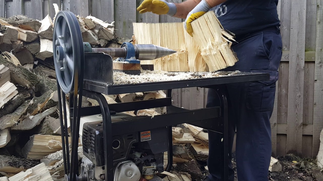 Gas screw log splitter