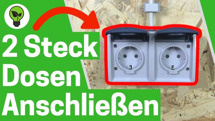 Aufputzsteckdose 3Er Ansghliessen : Steckdose Aufputz 2 Fach Weiss