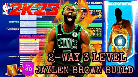 *NEW* BEST 2WAY 3-LEVEL JAYLEN BROWN BUILD TO DOMINATE WITH IN NBA 2K23 NEXT GEN