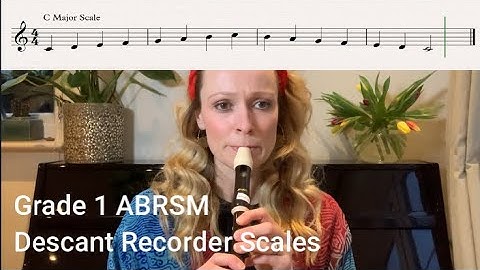 Grade 1 Descant Recorder Scales and Arpeggios ABRSM. C& F major,  D minor natural, harmonic, melodic