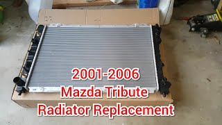 How to replace a mazda tribute radiator